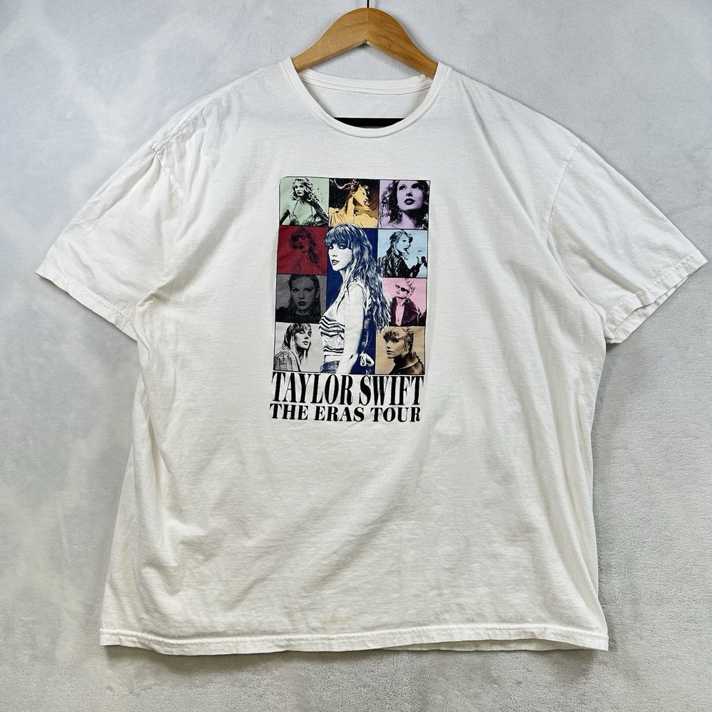 Taylor Swift The Eras Tour Adult XL l White Concert T-Shirt Graphic Print